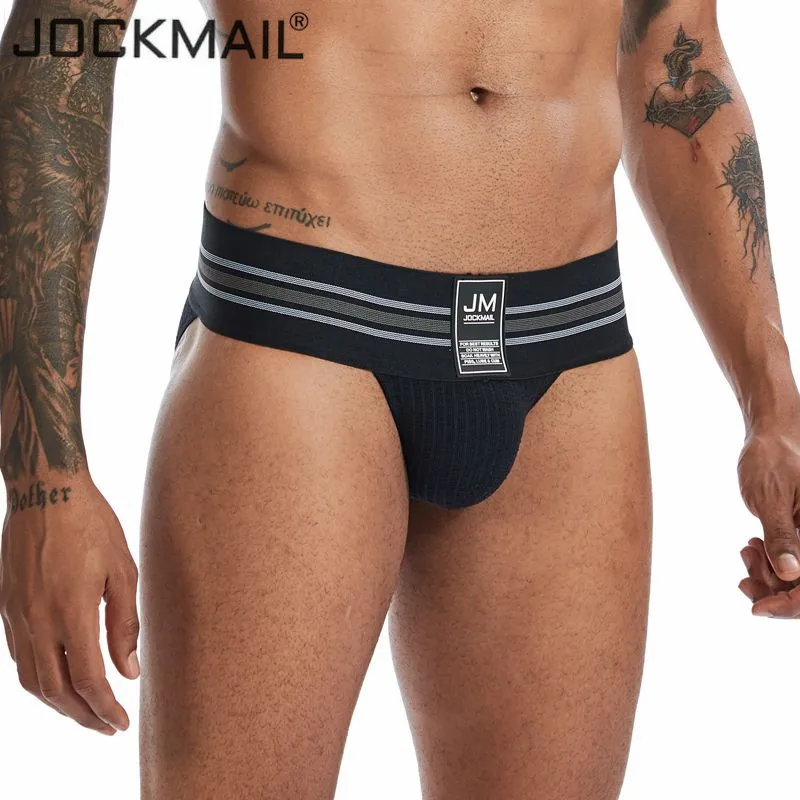 Новинка Брендовое Мужское нижнее белье Jockmail модные мужские трусы брифы для геев