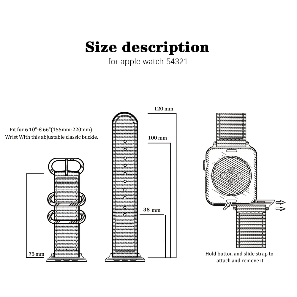 Лидер продаж от XIYUZHIYI нейлоновый ремешок для наручных часов Apple Watch версии 3 2 1