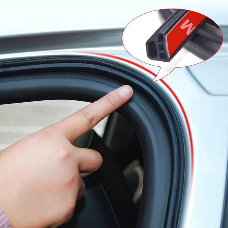 

L TypeCar Door Sealing Strip Rubber Anti-collision Door Seal Sound Insulation Weatherstrip Edge Trim Noise Insulation