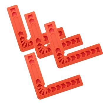 

4pcs 90 Degree Clamps 4 inch Square Right Angle Frame Corner Ruler Plastic