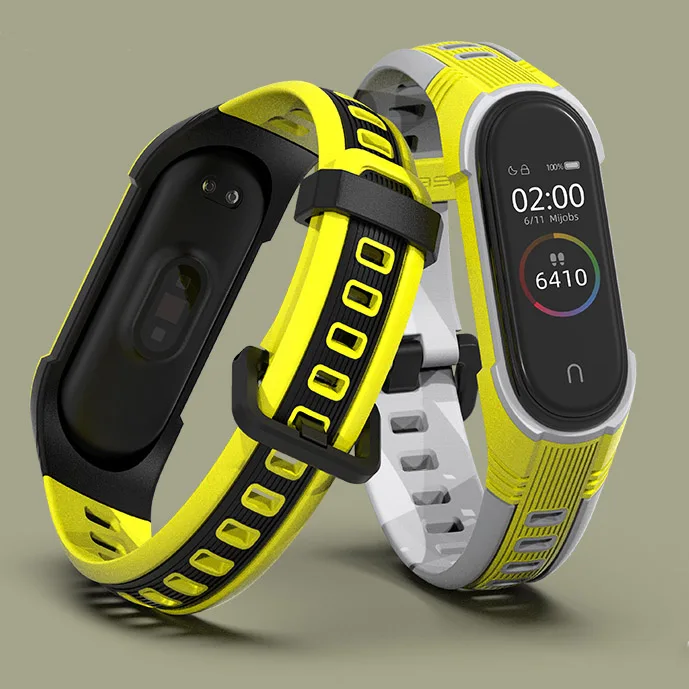 Ремешок Mi Band 5 Новый стиль для 5/4/3 спортивный силиконовый браслет Band5 Смарт часы