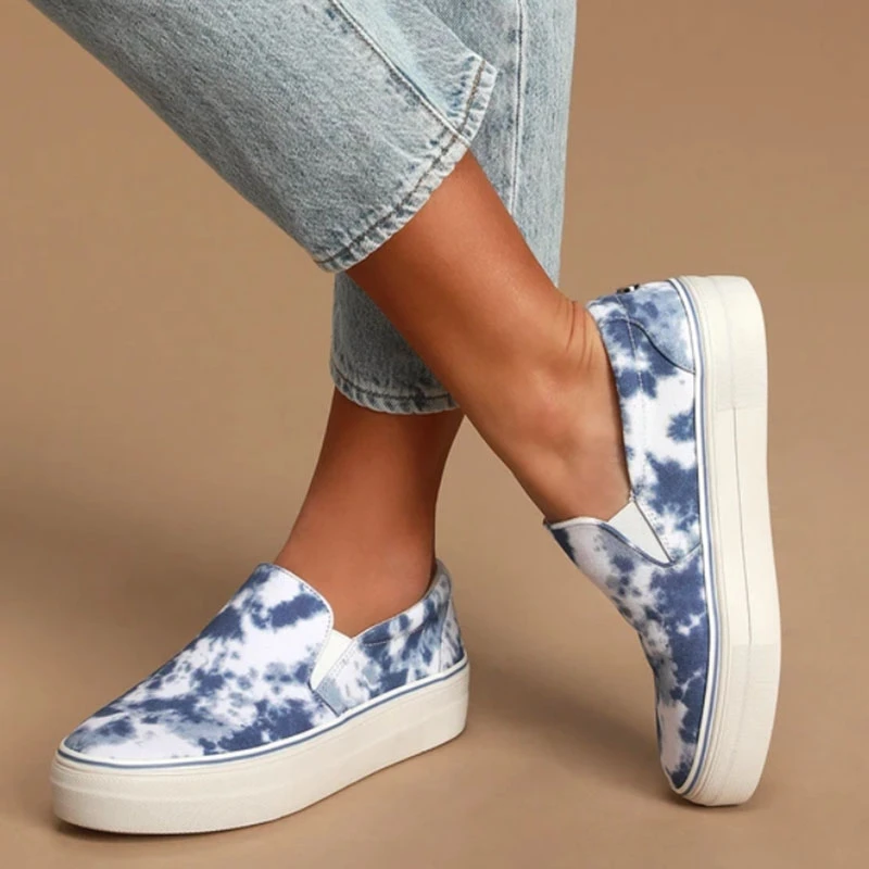women's flats low top denim flat heel flats sneakers