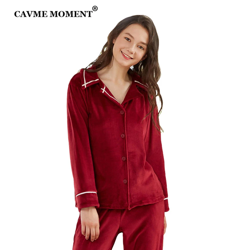 Solid red flannel pajamas Clearance