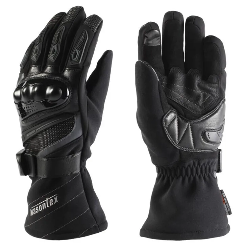 Masontex зимние Мотоциклетные Перчатки Guantes Moto мужские перчатки для мотокросса внедорожные перчатки мотоциклетные перчатки с сенсорным экраном