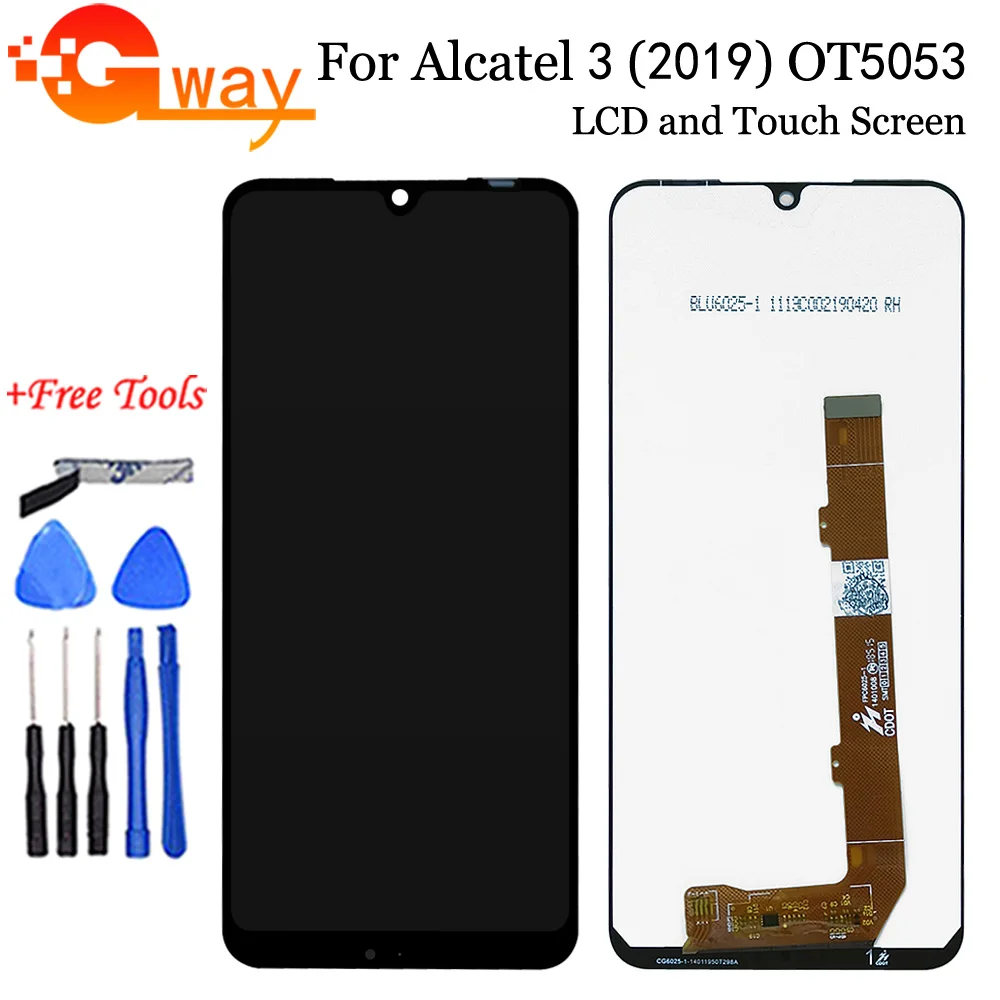 5 94 &quotLCD для Alcatel 3 2019 LCD 5053K 5053A 5053Y 5053D ЖК дисплей сенсорный дигитайзер сборка OT5053 5053