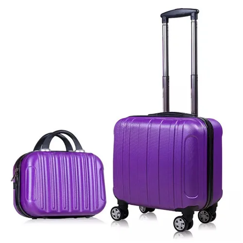 purple a set KLQDZMS модные Чемодан комплект чемодан на колесиках для путешествий чемодан на колесах для девочек кабина Rolling Чемодан ручной клади - Цвет: purple a set