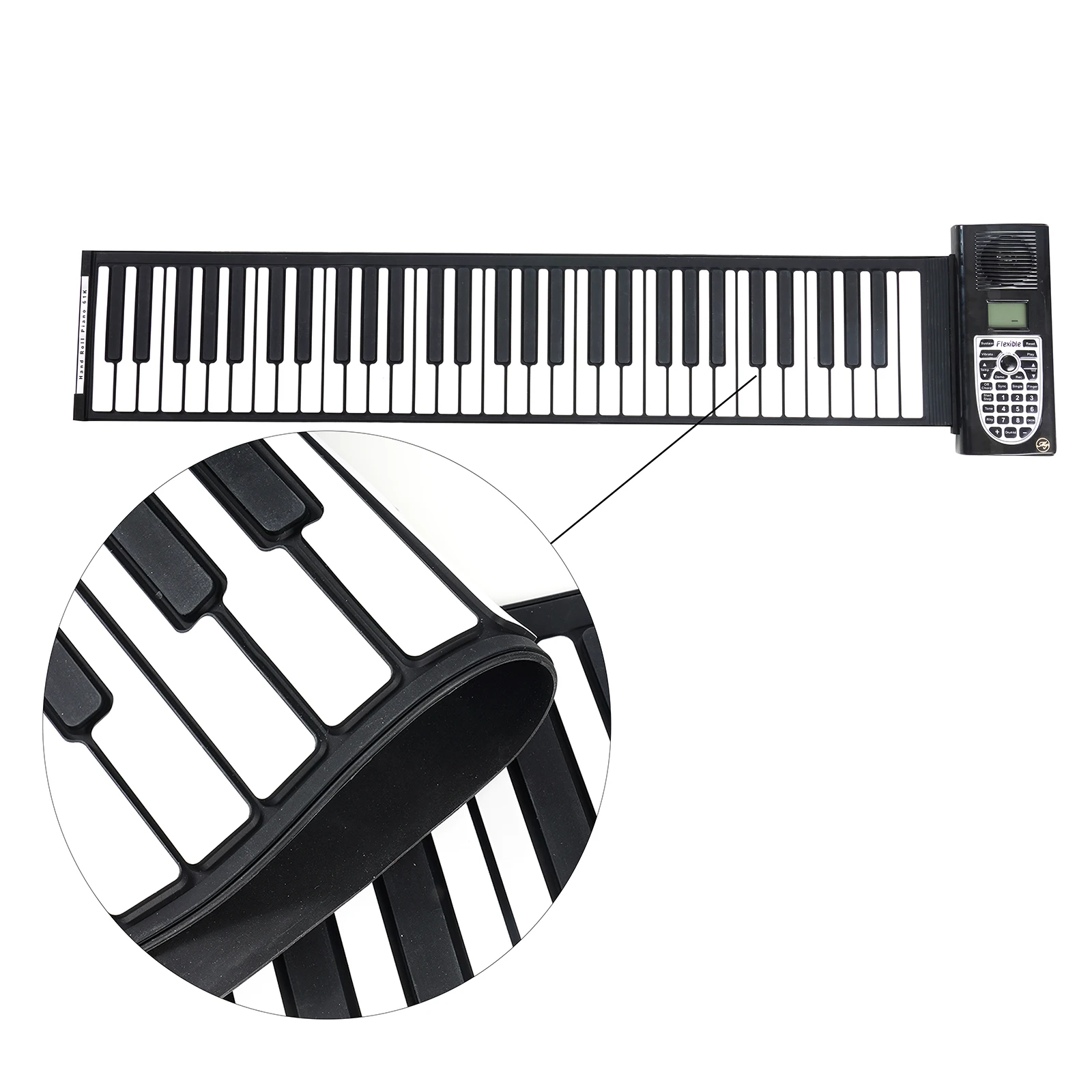 61 Keys Piano Keyboard Portable Roll Up Piano Electronic Keyboard for Kids Adults Beginners