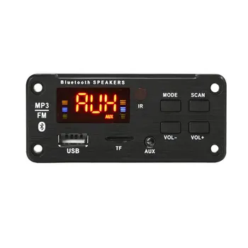 

12V 5V MP3 WMA Wireless Bluetooth 5.0 Decoder Board 1.7inches screen Audio Module USB FM TF Radio AUX input no Amplifier For Car