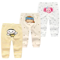 3Pcs/lot Cartoon Print Baby Pants Cotton Baby Leggings Autumn Toddler Boy Girl Pants Newborn Infant Clothing 3 6 9 12 18 24M 3