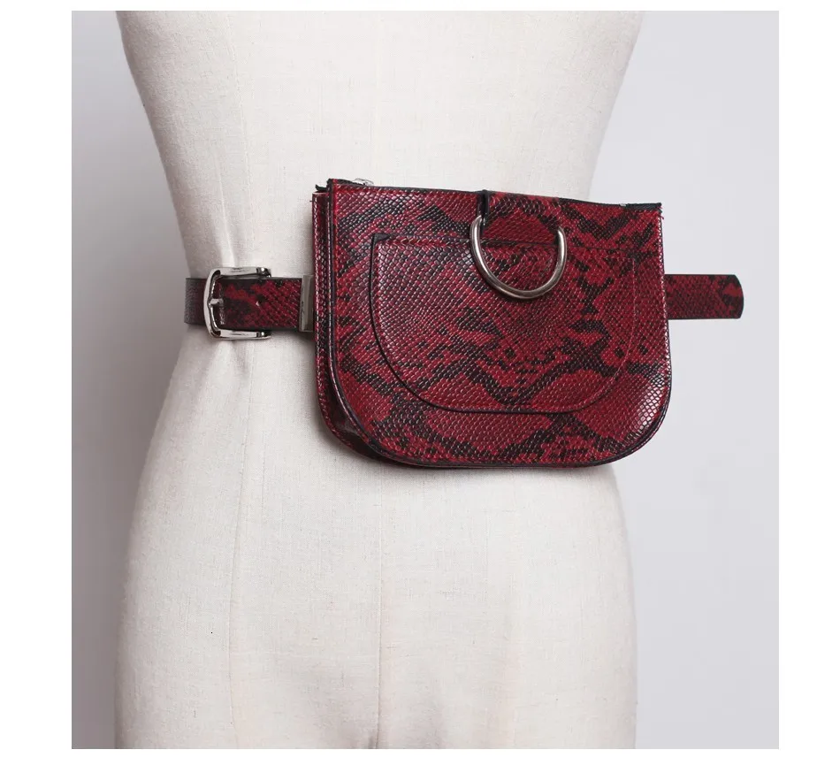 Herald модная женская поясная сумка, винтажная серпантиновая поясная сумка, качественная сумка из искусственной кожи для телефона, поясная сумка из змеиной кожи, сумки-мессенджеры
