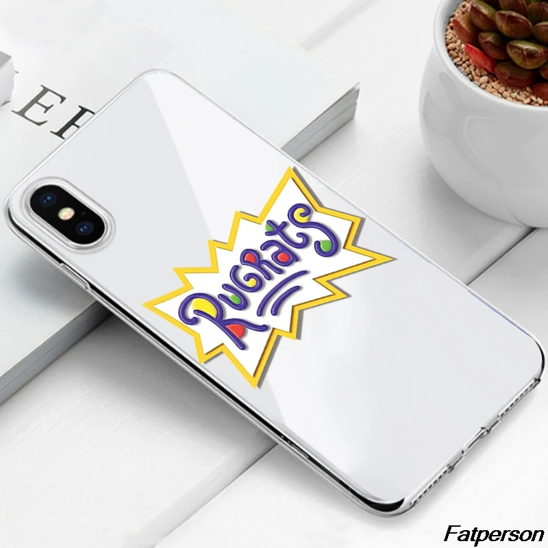 

Rugrats Transparent TPU Soft Silicon Coque Shell Phone Cover for iPhone 8 8Plus X XS XR XSMAX 5 5S 6 7 7plus Fundas Capa