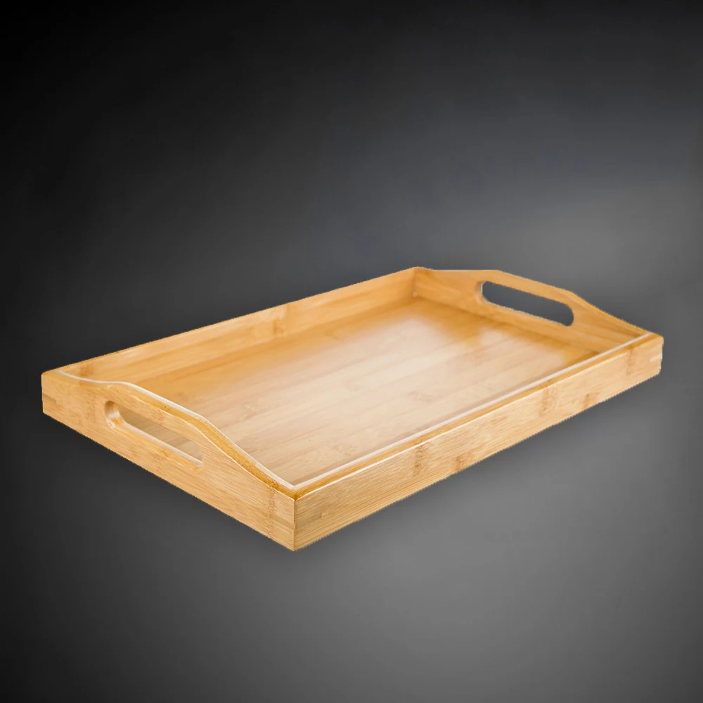 Деревянный поднос с ручками/сервировочный чай для завтрака деревянная кухонная тарелка подставка для чайного сервиза