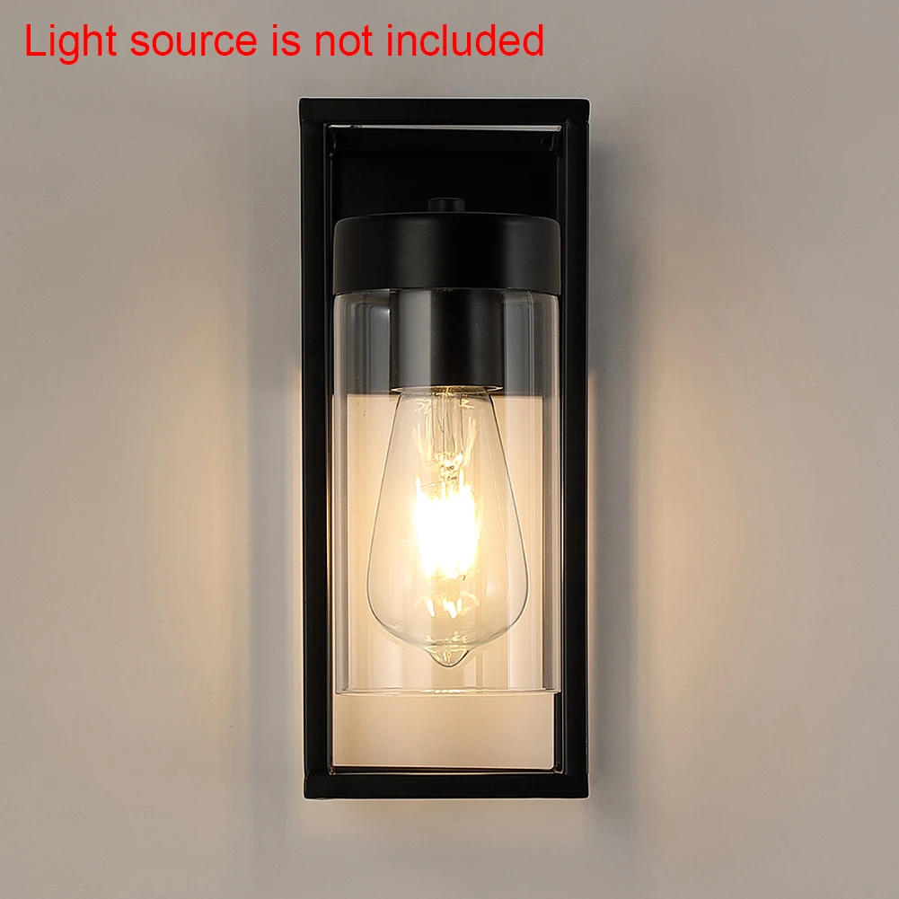 

Indoor Wall Light Sconce Home Decor Exterior Outdoor Garden Loft Bedroom Lantern Porch Fixture Industrial Vintage Clear Diffuser