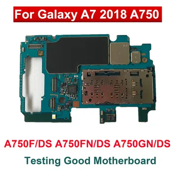 

Original Motherboard For Samsung Galaxy A7 2018 A750F 2 Sim A750F/DS A750FN/DS A750GN/DS 64GB Unlocked Mainboard Logic Boards