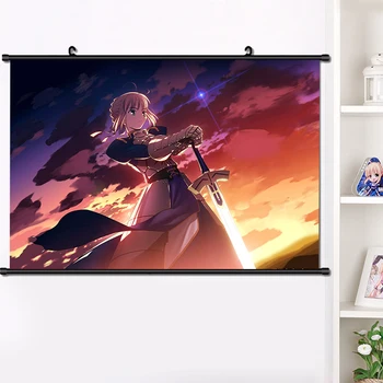 

Anime Fate/stay night Altria Pendragon Saber Wall Scroll Poster Manga Wall Hanging Poster Fashion Home Decoration Art 40*60cm