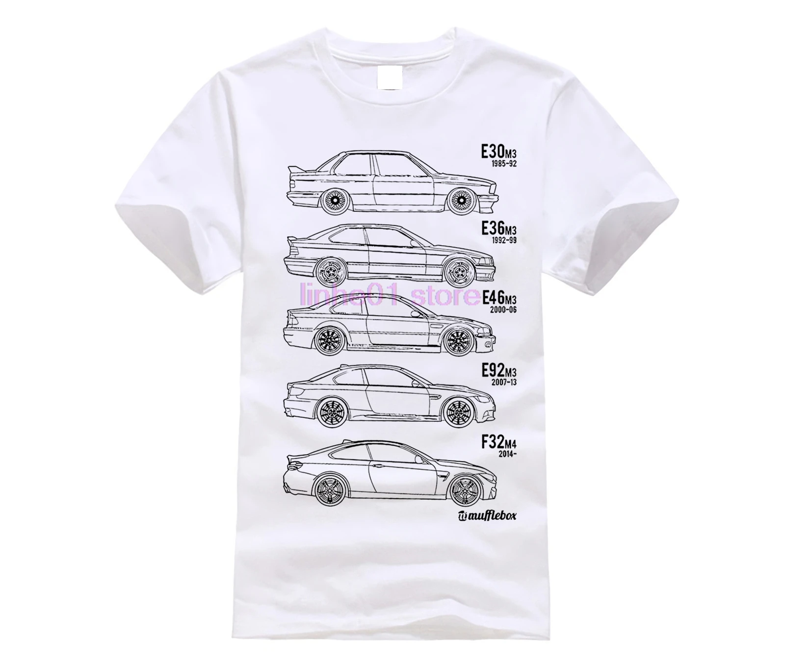 Мужская футболка с машинками 3 серии белая s m l xl xxl мотоциклетная мужская рубашка |