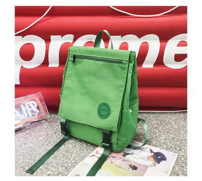 green Нейлоновый рюкзак в консервативном стиле Harajuku ulzzang, рюкзак для девочек, небольшой рюкзак для школьников, студенток, женский рюкзак для путешествий - Цвет: green