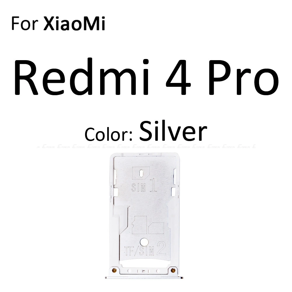 Высокое качество Micro SD/Sim карты лоток гнездо адаптер для XiaoMi Redmi 4A 4 Pro Note 4 Разъем Держатель Слот ридер контейнер