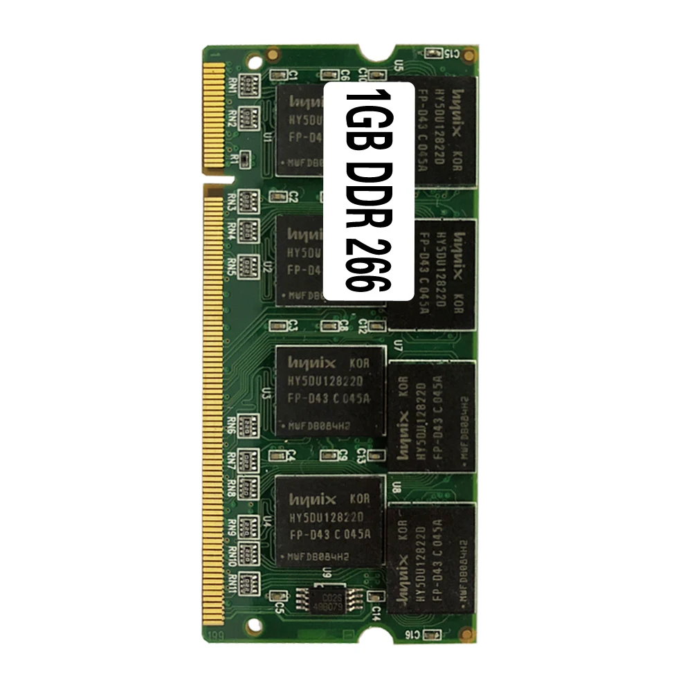 Laptop Memory Ram SO-DIMM DDR1 PC 2100 / DDR 266 MHz 1GB 200PINS For Notebook Computer
