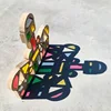 SUKIToy Montessori juguete De Madera del Cabrito Suave Del Arco Iris de Colores De Madera Bloques de Construcción de Juguete 24 UNIDS 6 Forma 4 Translúcido colores ► Foto 3/6