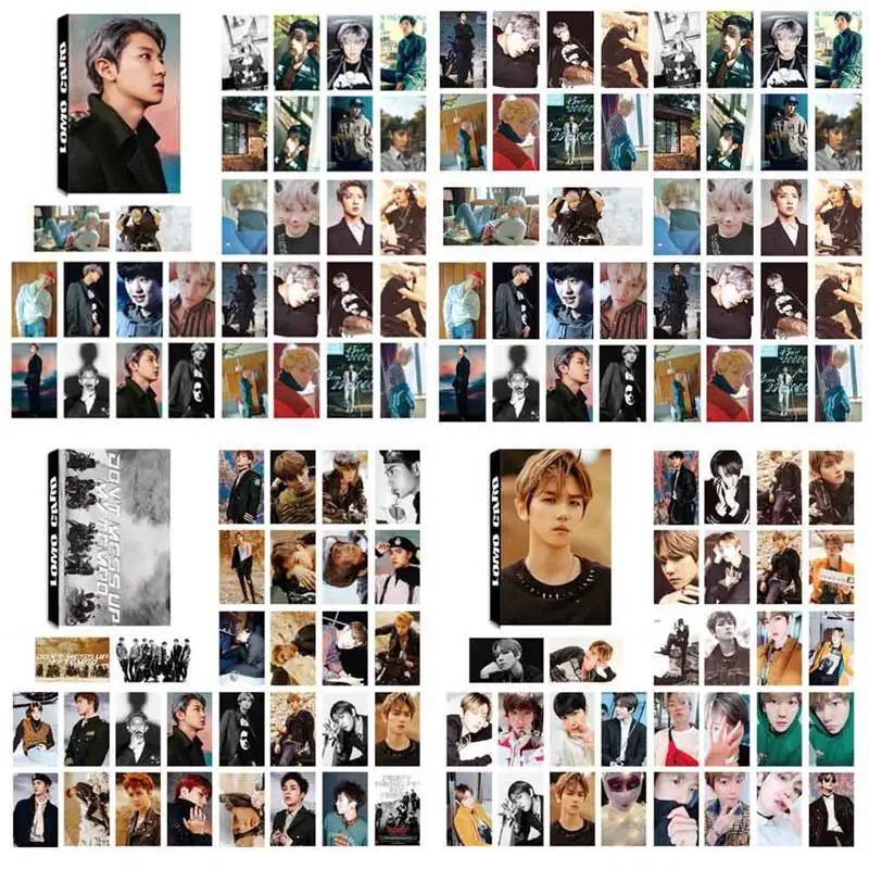 30 шт./компл. альбом KPOP EXO самостоятельно сделанная бумага ЛОМО карта фото постер