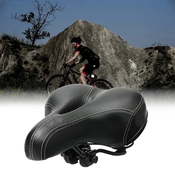 

Bicycle Saddle Mountain Road Bike Wide Padded Comfortable Cushion Fitting Riding Equipment Soft and Sturdy Cycling Accessories