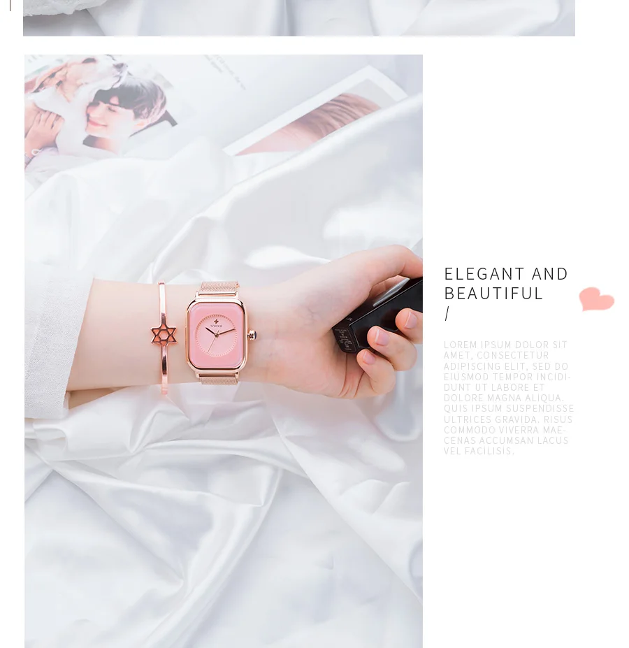 Simple Women Square Watches Luxury Brand Fashion Dress Bracelet Watch Female Mesh Strap Waterproof Quartz  Feminino_voghion.com