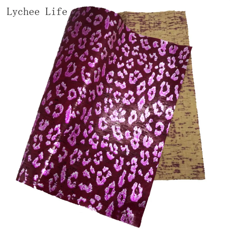 Lychee Life 29x21 см A4 винтажный мягкий пробковый материал для шитья синтетическая кожа для рукоделия