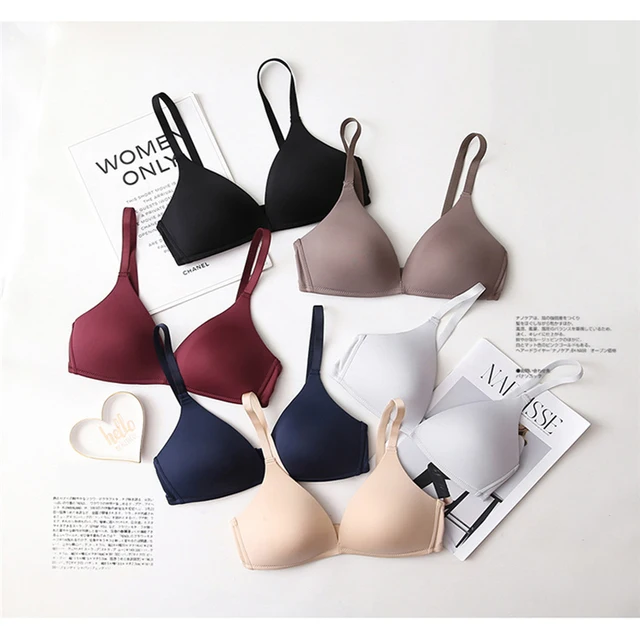 Seamless Bras for Women Push Up Bras No Wire Brassiere A B Cup Underwear Sexy Bra Three Quarters(3/4 Cup)  Lingerie 1