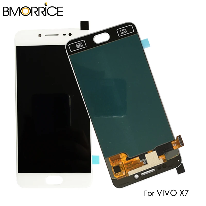 

AMOLED / Original LCD For VIVO X7 Touch Screen Digitizer LCD For VIVO X7 Plus Assembly Replacement 5.2'' White No Frame