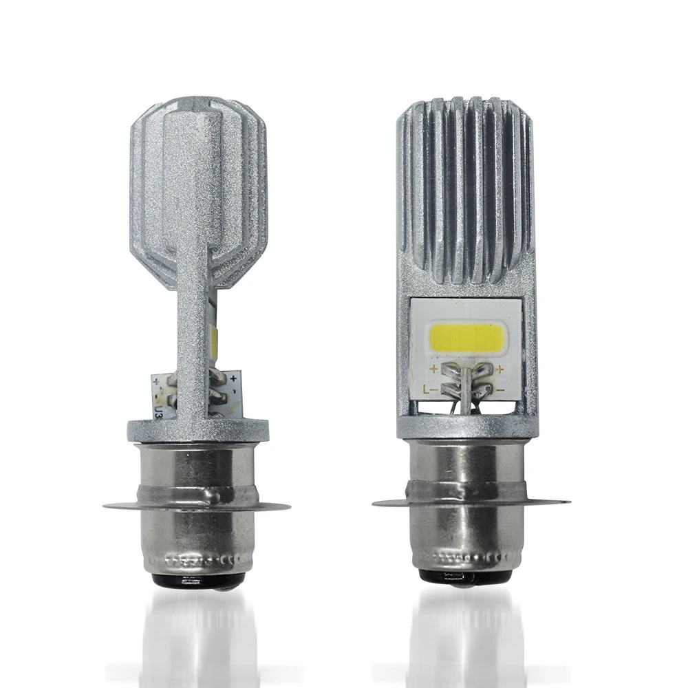 2 шт. H6 P15D 12 В светодиодный фонарь для мотоцикла Кан-бас туман свет 2SMD 2000LM Hi Lo лампа мото фара