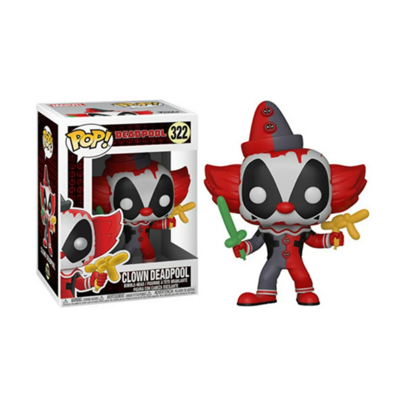 Funko POP Мстители 4 MARVEL Веном Железный человек Капитан Америка Дэдпул модель Фигурка Коллекционная модель игрушки для детей подарок - Цвет: 322 with box