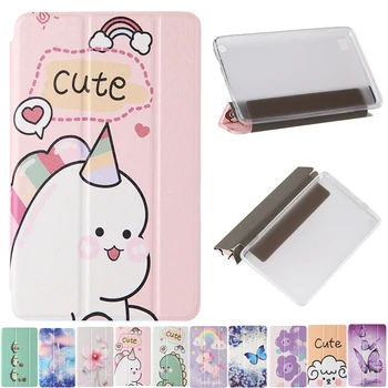 

Coque For Amazon Fire 7 Fire7 Cartoon Three Fold Leather Cover For Amazon Kindle Fire 7 Fire7 2015 2017 2019 7.0 inch Cover Case