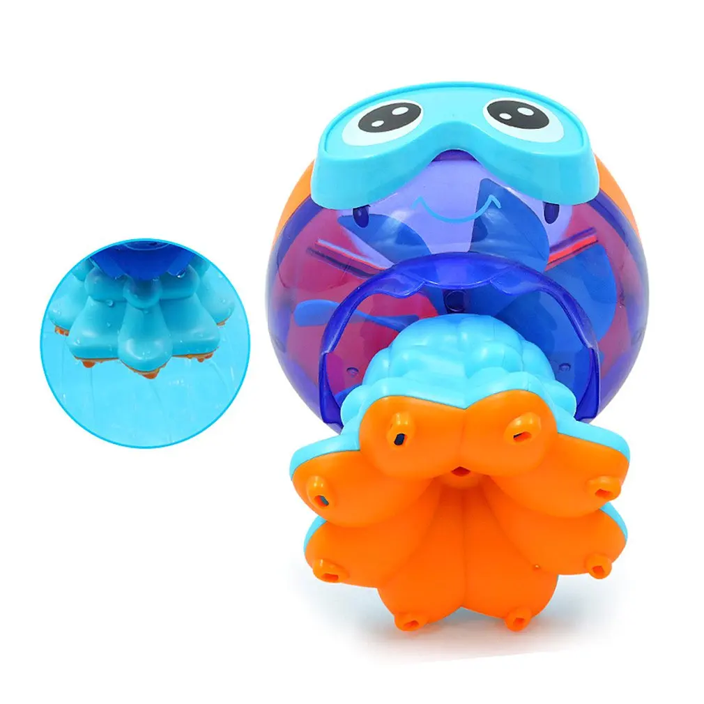 Детские Игрушки для ванны, детские игрушки для купания, Весёлые игрушки для воды, маленький осьминог, спрей для воды, От 4 до 6 лет, подарок, водная машинка/водная игрушка для бега