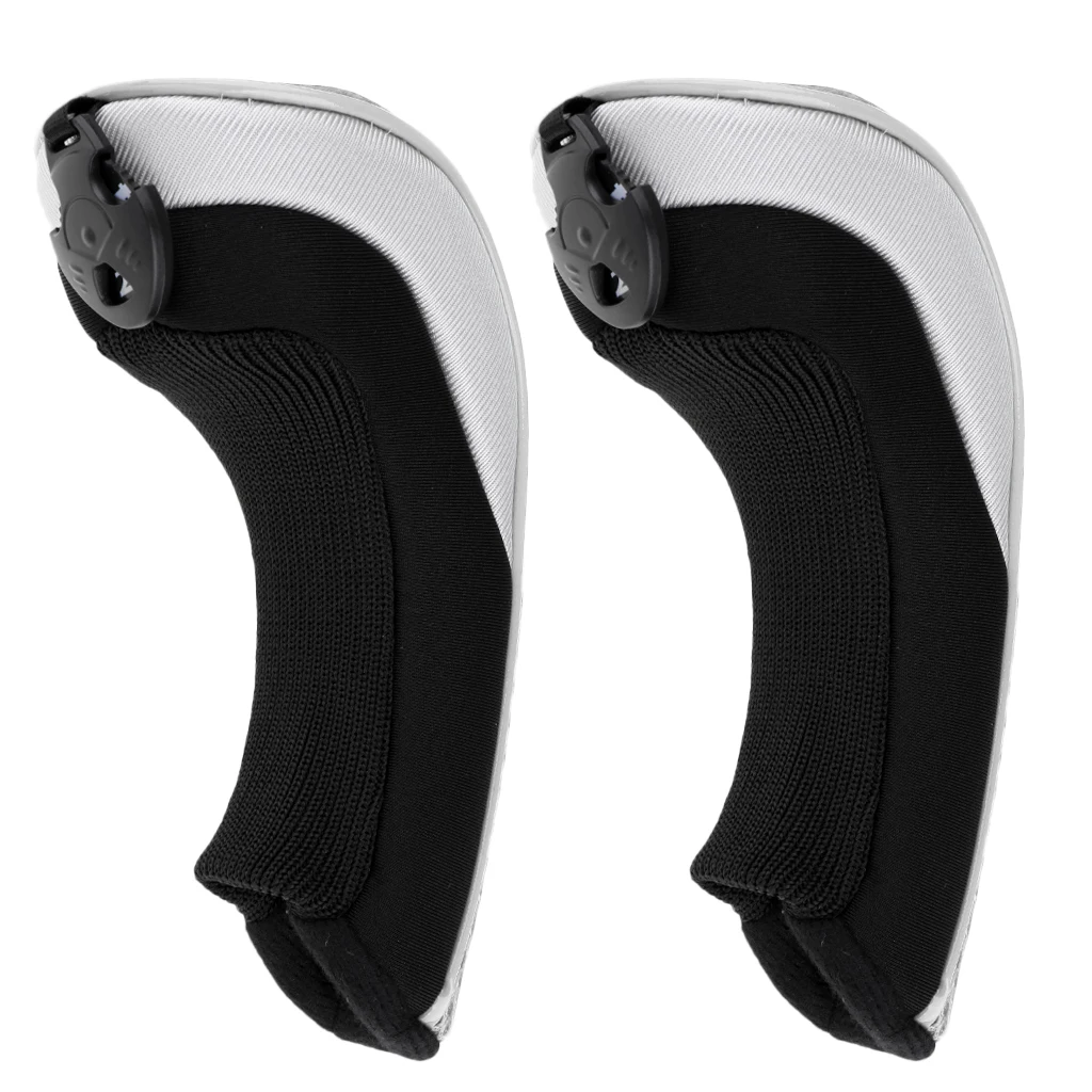  2pcs Golf Hybrid UT Club Rescue Head Cover Headcover with Number Tag 2, 3, 4, 5, 7, X Sports Golf Club Head Cover Protector