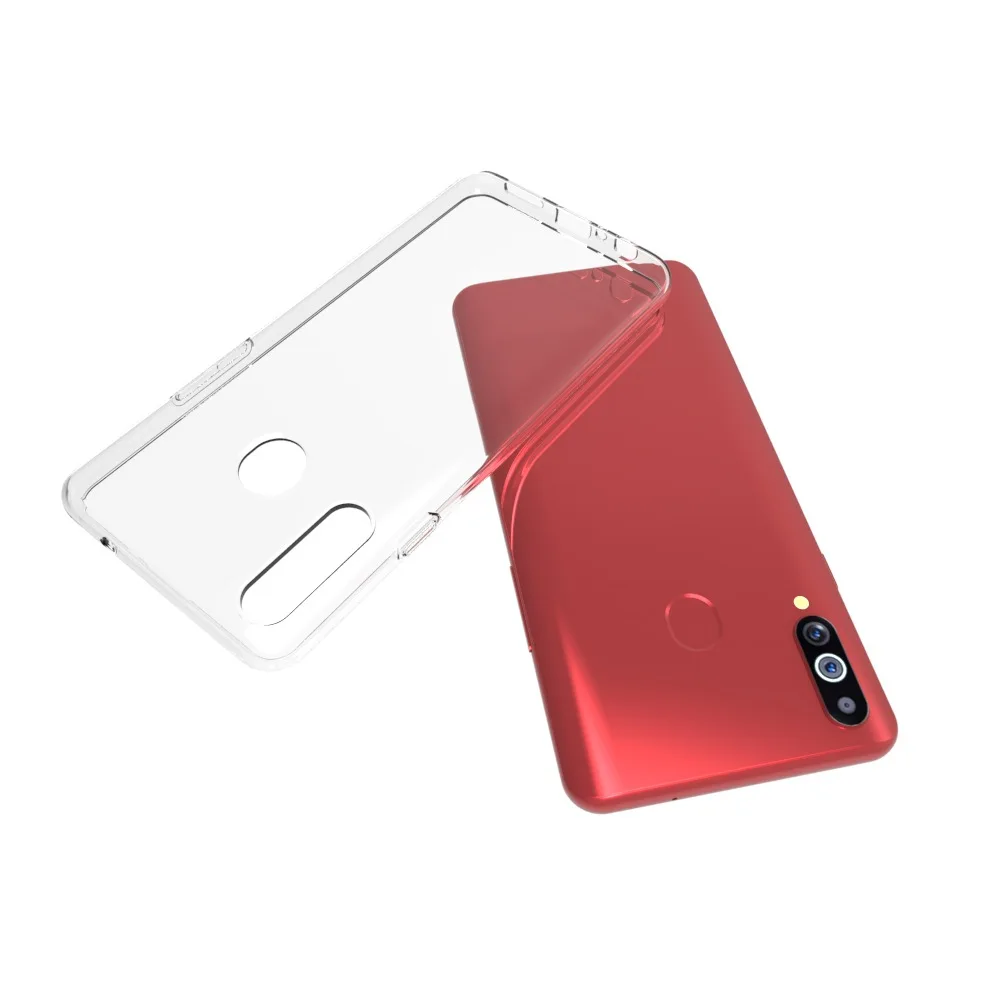 100 шт/партия прозрачный Гладкий мягкий чехол из ТПУ для samsung Galaxy A20S