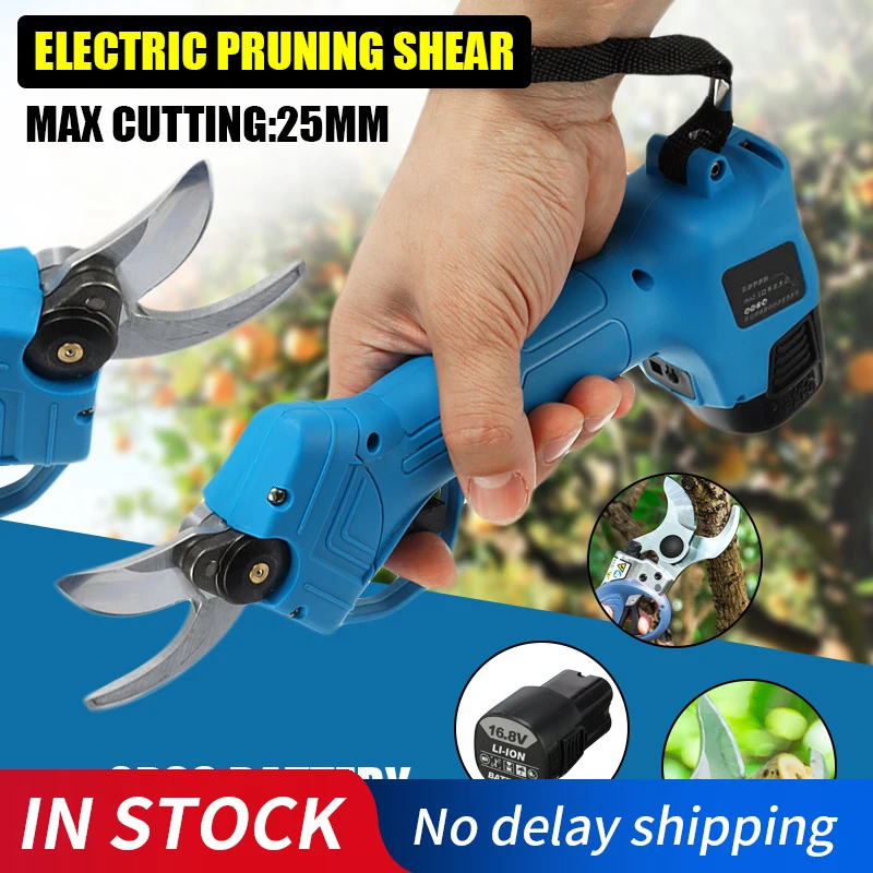 

21V 600W Electric Pruning Scissors with Battery Pruning Shears Rechargeable Garden Pruner Secateur Branch Cutter Cutting Tool