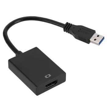 

USB 3.0 to HDMI Adapter 1080P Full HD USB to HDMI External Graphics Video Card Multi Monitor Audio Video Converter Cable