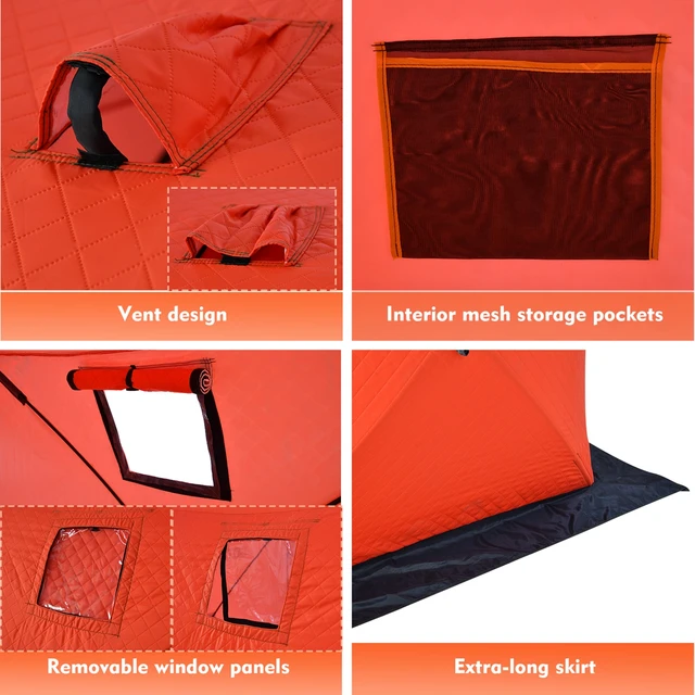 Buy Goture Insulated Ice Fishing Shelter 4-6 Person,420D Water