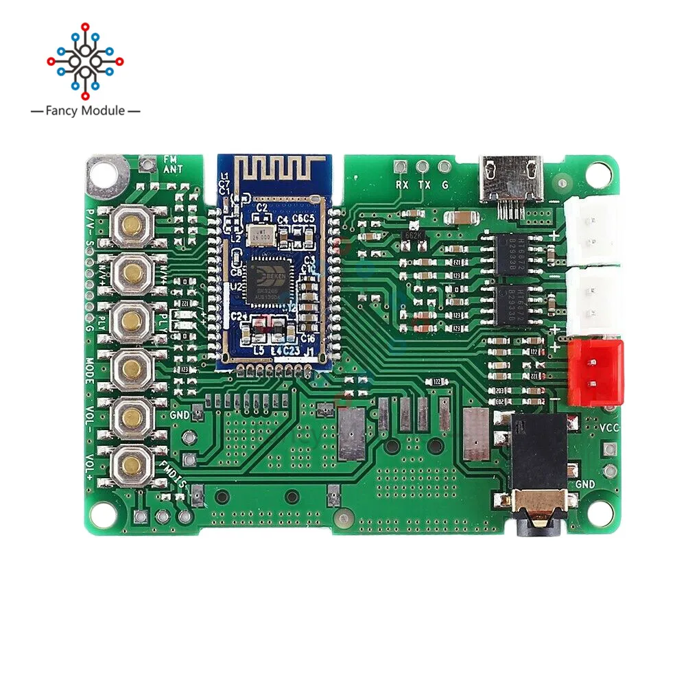 Diymore BK3266 Bluetooth 5,0 передатчик приемник модуль аудио усилитель звука плата AUX аудио вход DC 3,6-5 В
