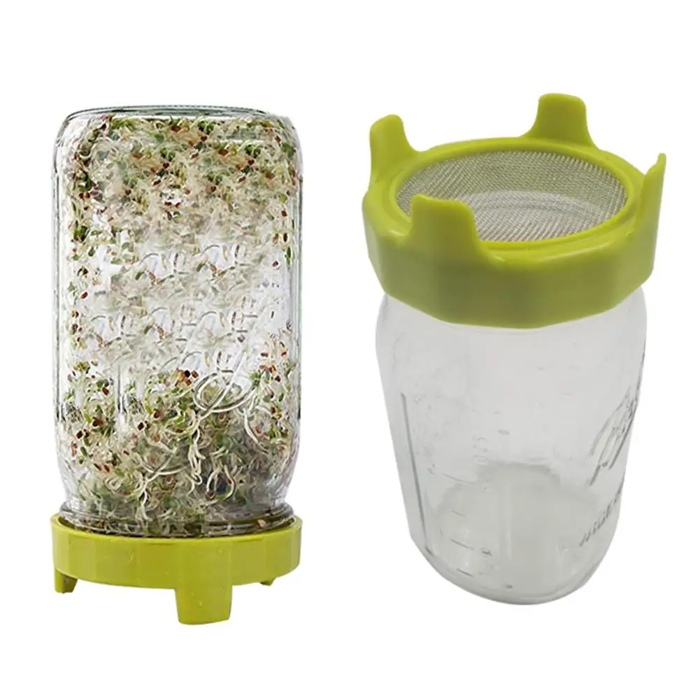4 шт крышка проращивания семена для проращивания ситечко для фасоли Sprouts Mason Jar проращивания крышки