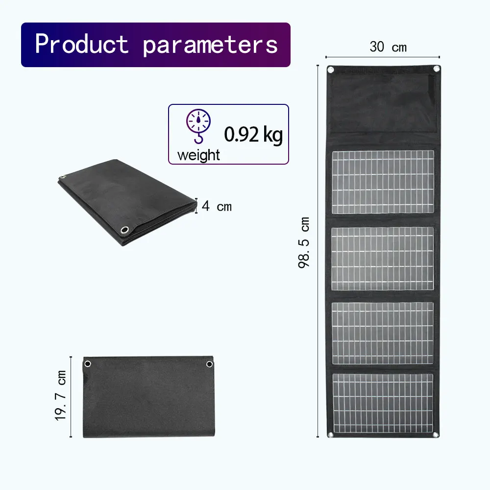 painel solar duplo usb 5v 18v dc