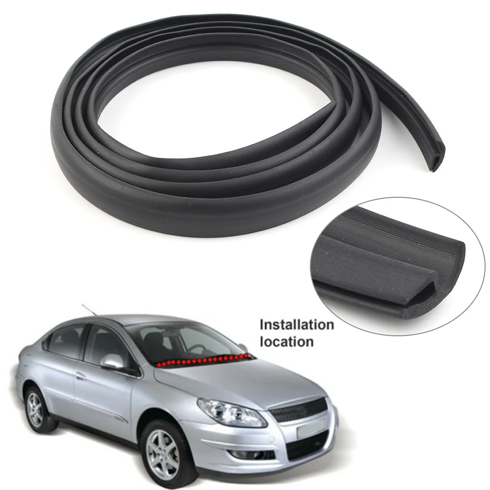 170cm Black Car Seal Under Front Windshield Panel Sealed Trim Moulding
