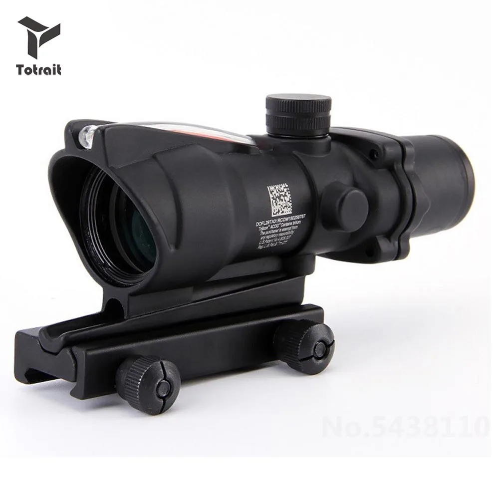 

4x32 Riflescope 20mm Dovetail Reflex Optics Scope Sniper Magnifier Real Fiber Horseshoe Reticle Tactical Optical Sights