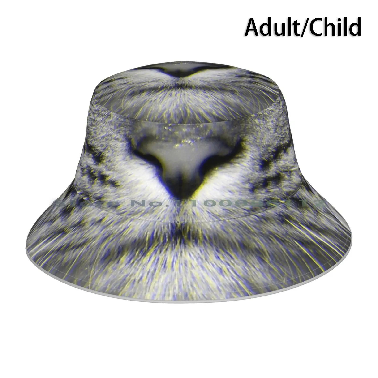 Cat Face Mask Bucket Hat Sun Cap Tabby Cat Cool Cats And Kittens Tiger King Foldable Outdoor Fisherman Hat
