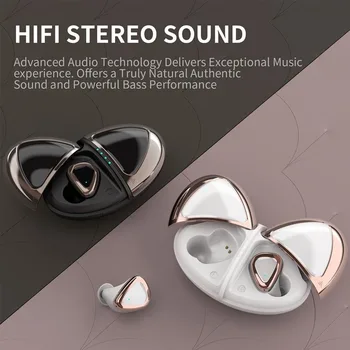

2020 High-endnew fashion unisex notebook bluetooth headset TWS wireless with charging warehouse 5.0 true stereo music