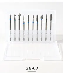 Premium 10-Piece Diamond Manicure Milling Cutter Set (ZH-03)