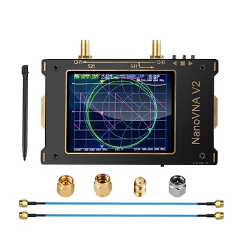 

SAA-V2 Vector Network Analyzer 10KHz-3GHz HF UHF Antenna Analyzer 3.2 Inches Press Sn with Metal Casing,Filter
