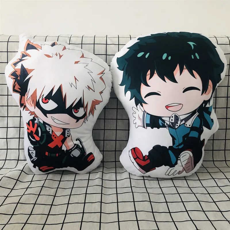 40 см аниме My Hero Academy Midoriya Izuku Bakugou Katsuki Todoroki Shouto OCHACO URARAKA Asui Tsuyu плюшевая подушка Мультяшные игрушки