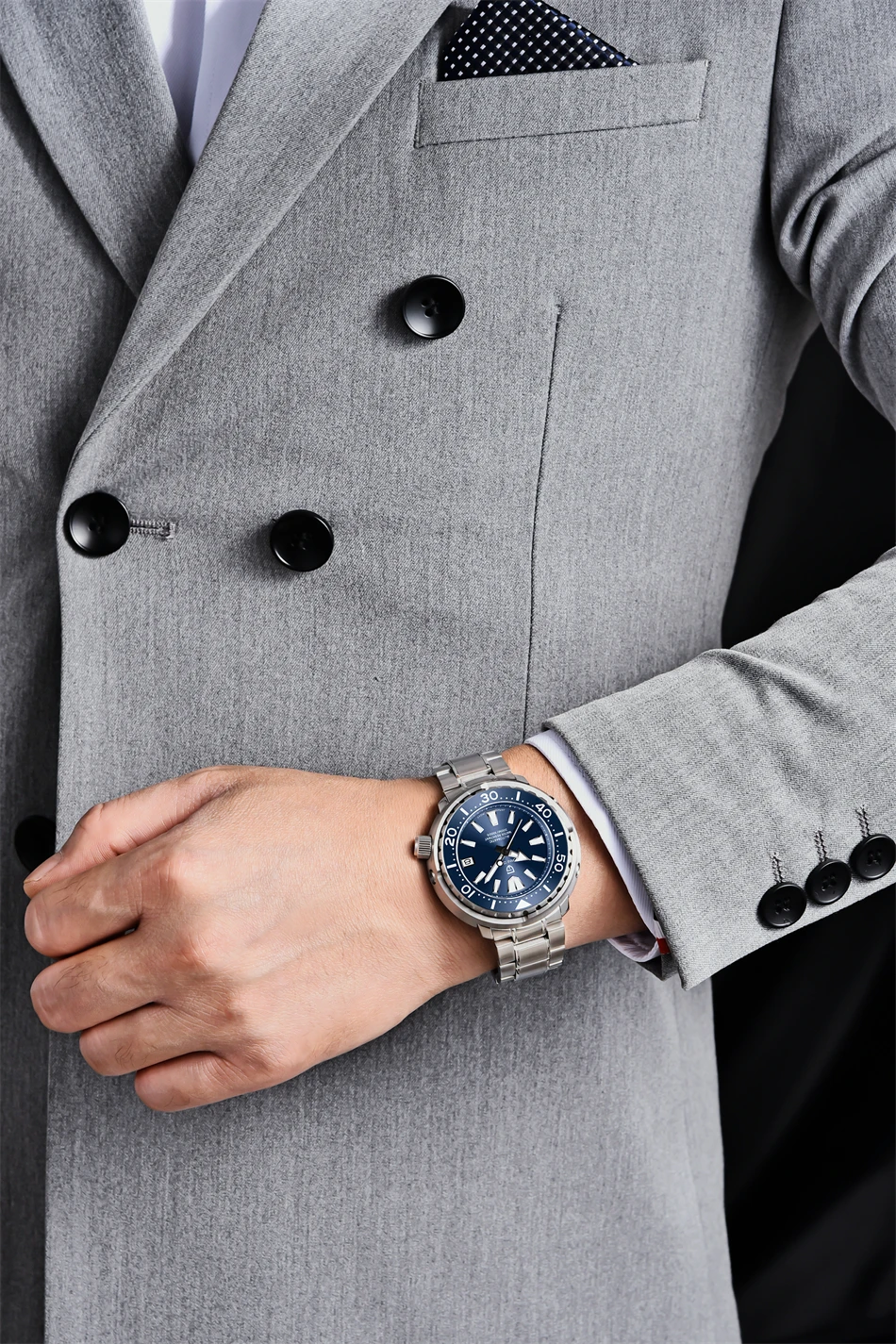 PAGANI DESIGN New 45MM Tuna Diving Wristwatch Men's 300M Waterproof Mechanical Automatic Watches Ceramic Bezel Relogio Masculino